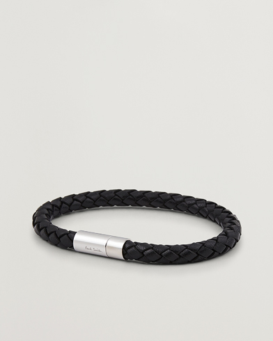  |  Round Leather Bracelet Black