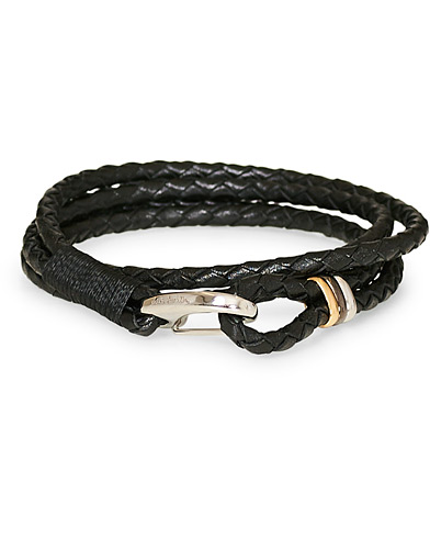  |  Leather Wrap Bracelet  Black