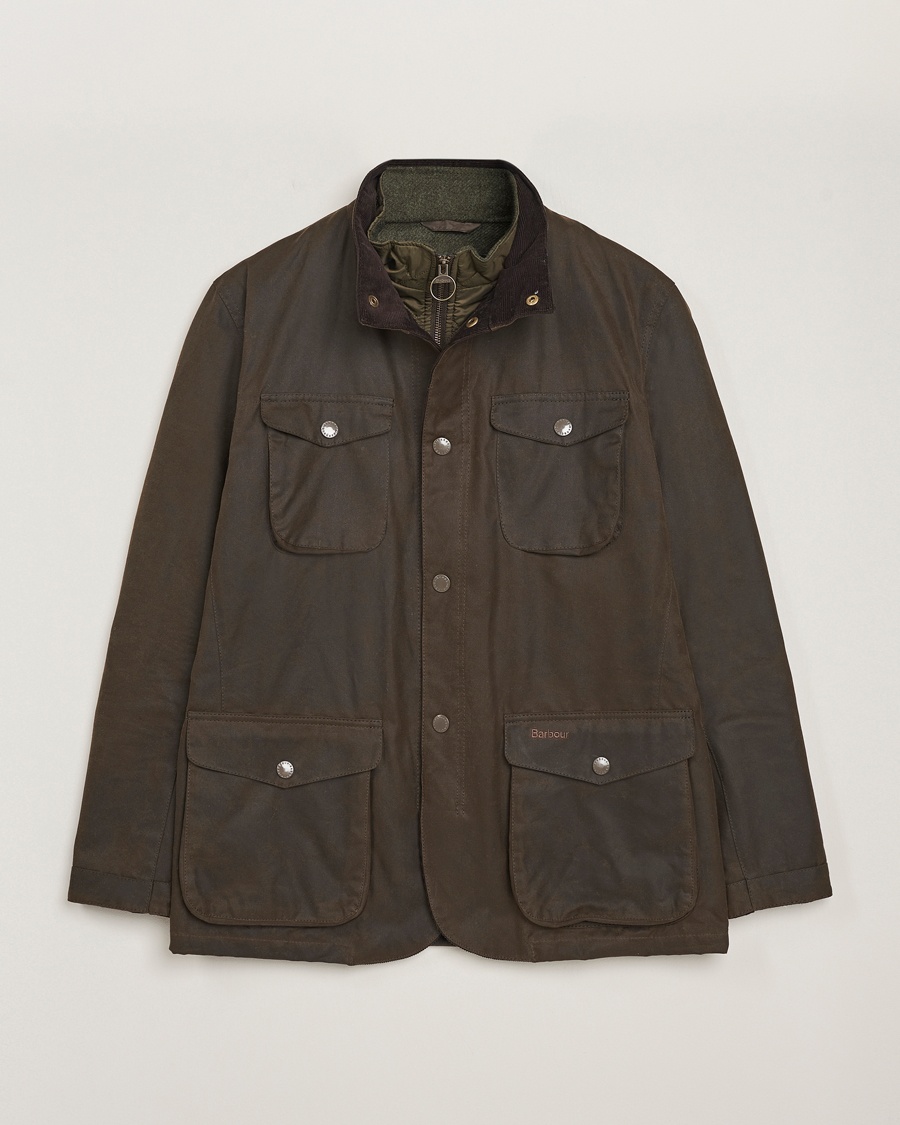  Ogston Waxed Jacket Olive