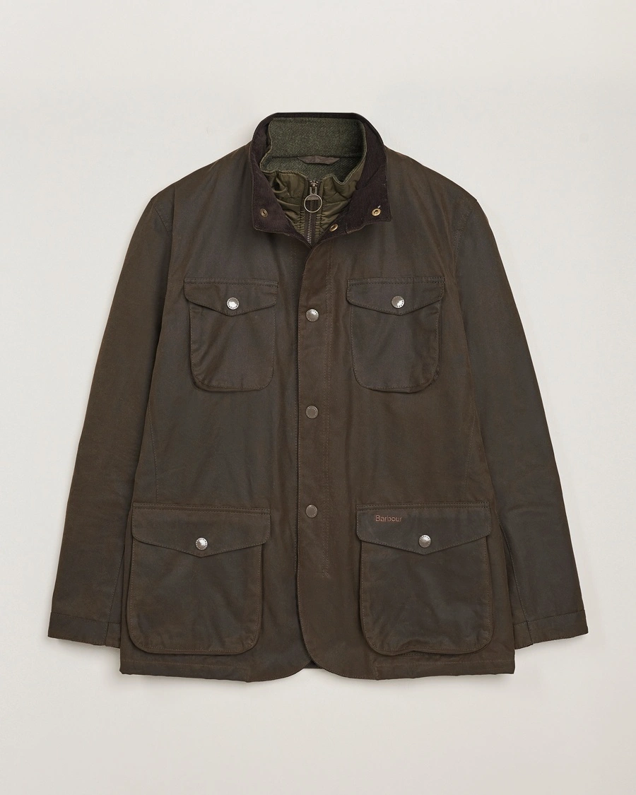 Barbour Lifestyle Ogston Waxed Jacket Olive – Grønn