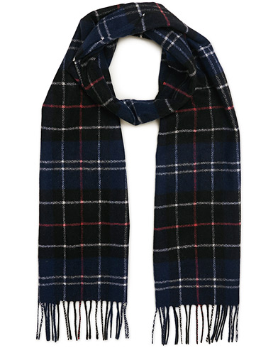 Barbour Lifestyle Tartan Lambswool Scarf Navy/Red