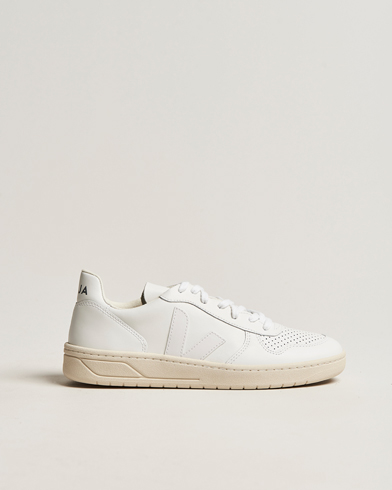 Herre | Sommersko | Veja | V-10 Leather Sneaker Extra White