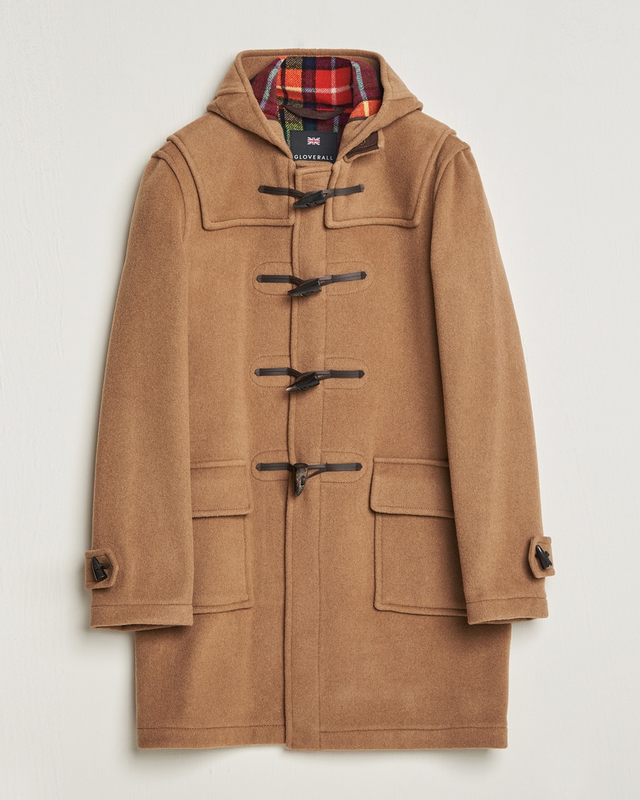 Gloverall Morris Duffle Coat Camel/Buchanan - Beige - Duffel - Størrelse: XXL