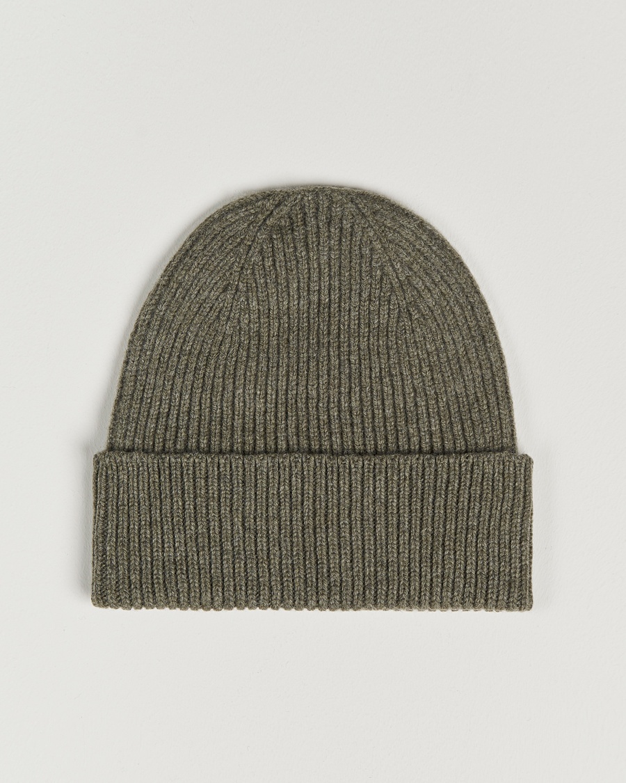 Colorful Standard Merino Wool Beanie Dusty Olive – Grønn