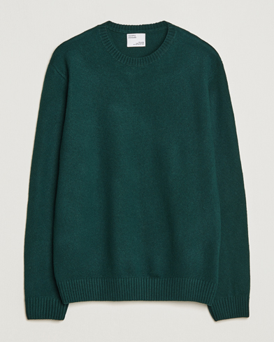 Herre | Strikkede gensere | Colorful Standard | Classic Merino Wool Crew Neck Emerald Green
