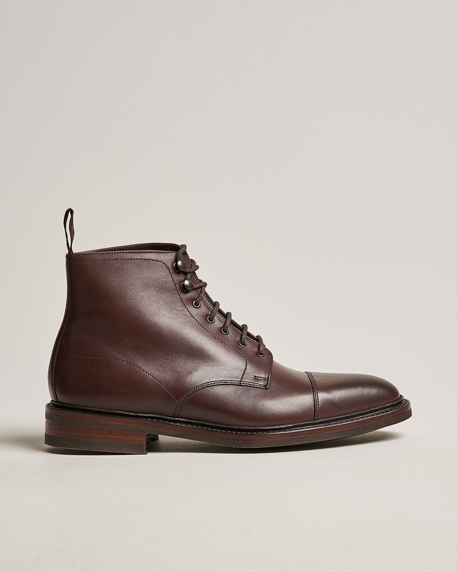 Loake 1880 Roehampton Boot Dk Brown Burnished Calf – Brun