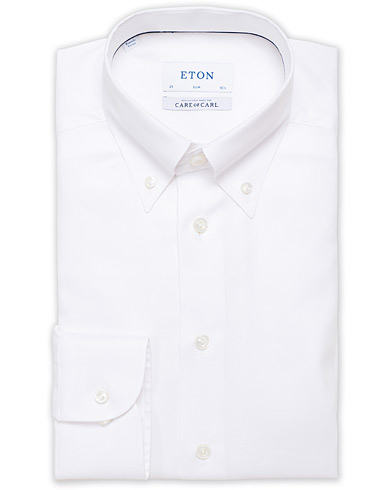 Eton Slim Fit Royal Oxford Button Down Shirt White