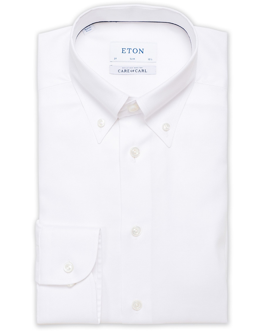 Herre | | Eton | Slim Fit Royal Oxford Button Down Shirt White