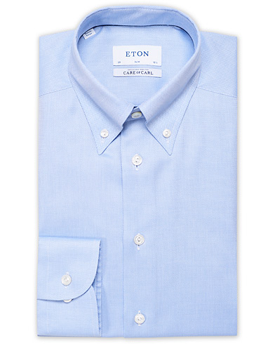 Herre | Eksklusivt Care of Carl | Eton | Slim Fit Royal Oxford Button Down Shirt Light Blue