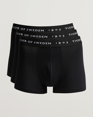 Herre | Underbukser | Tiger of Sweden | Hermod Cotton 3-Pack Boxer Brief Black