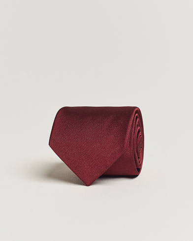 Herre | Slips | Amanda Christensen | Plain Classic Tie 8 cm Bordeaux
