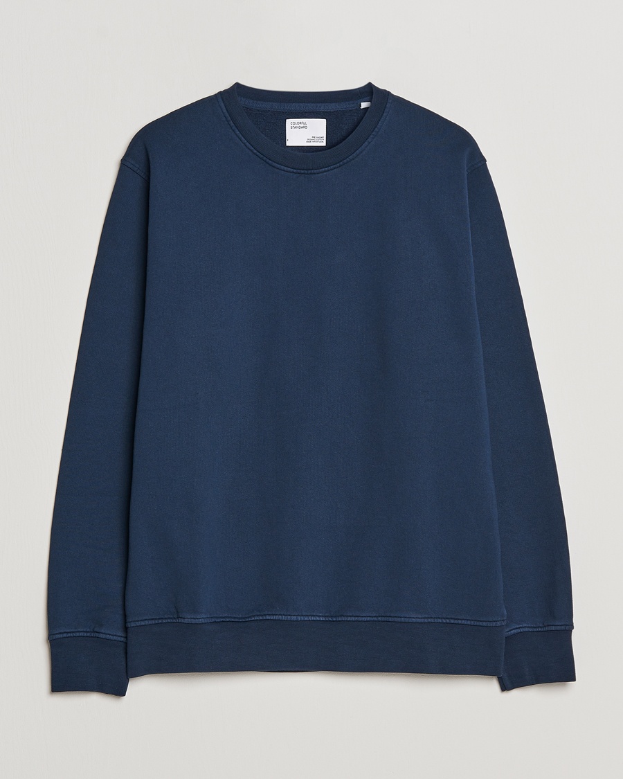 Colorful Standard Classic Organic Crew Neck Sweat Navy Blue – Blå