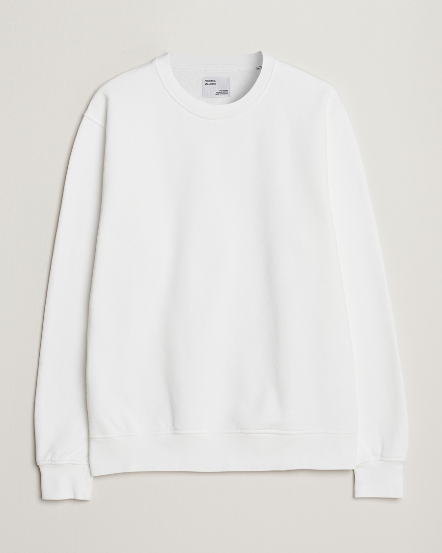 Colorful Standard Classic Organic Crew Neck Sweat Optical White – Hvit