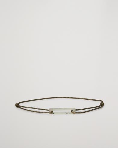Armbånd |  Cord Bracelet Le 17/10 Khaki/Sterling Silver 