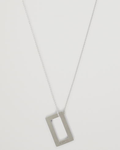 Herre | Contemporary Creators | LE GRAMME | Rectangular Necklace Le 3.4 Sterling Silver