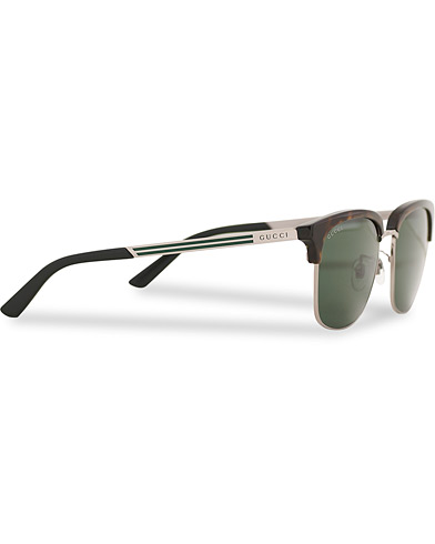 Firkantede solbriller |  GG0697S Sunglasses Havana/Green