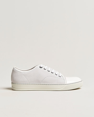 Herre |  | Lanvin | Patent Cap Toe Sneaker White