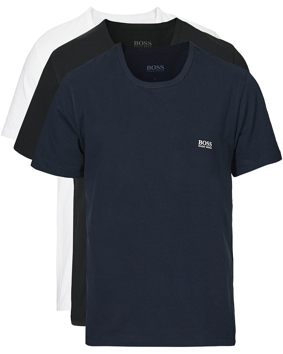 BOSS 3-Pack Crew Neck Tee Navy/Black/White BOSS 3-Pack Crew Neck Tee Navy/Black/White