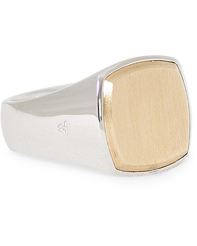 Tom Wood Cushion Gold Top Ring Silver/Gold
