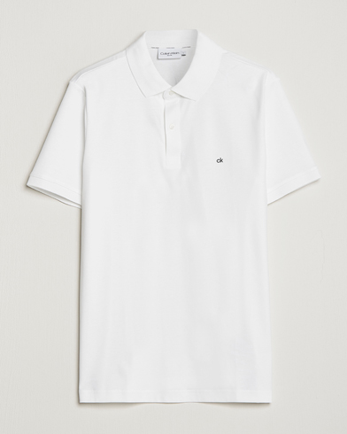 Herre | Pikéer | Calvin Klein | Liquid Touch Slim Fit Polo Bright White