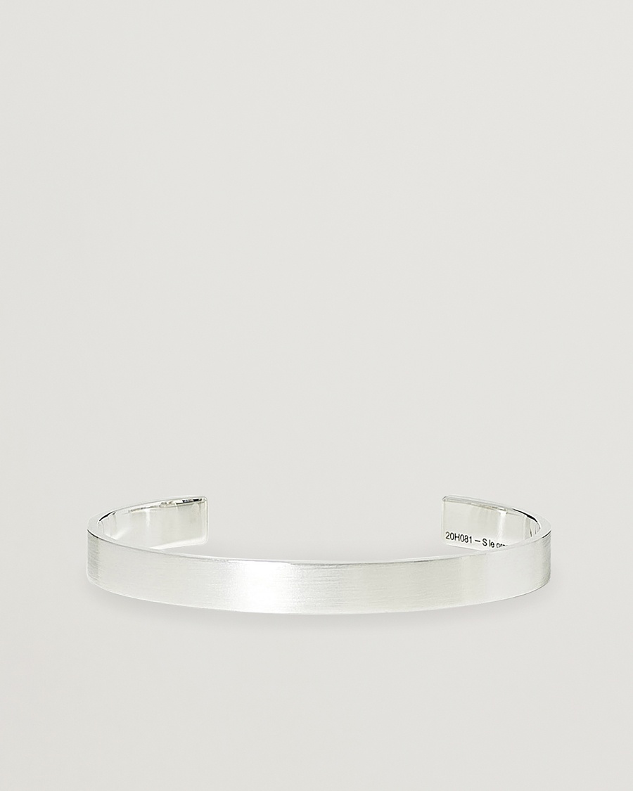 LE GRAMME Ribbon Bracelet Brushed Sterling Silver 21g XL/20 CM