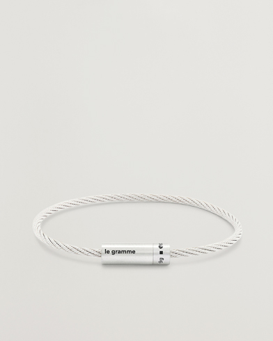 Armbånd |  Cable Bracelet Brushed Sterling Silver 9g