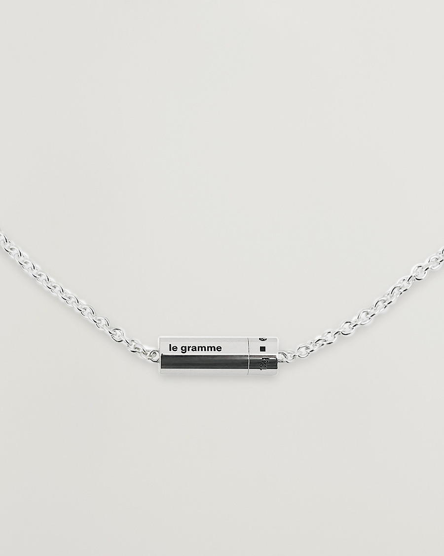 Herre | | LE GRAMME | Chain Cable Necklace Sterling Silver 13g