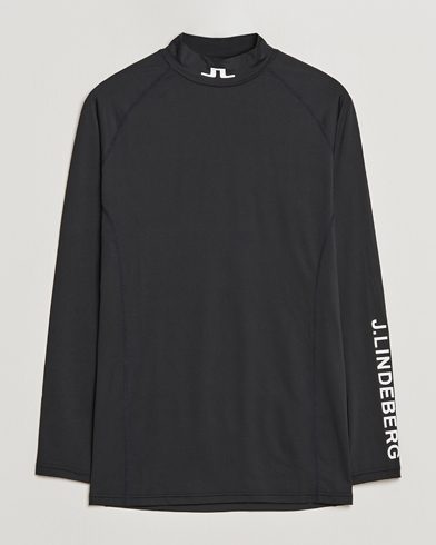 Herre | Langermede t-shirts | J.Lindeberg | Aello Soft Compression Tee Black