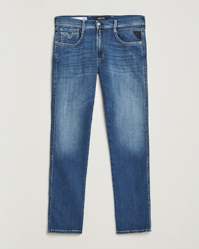 Herre | Slim fit | Replay | Anbass Hyperflex Re Used X-Lite Jeans Dark Blue