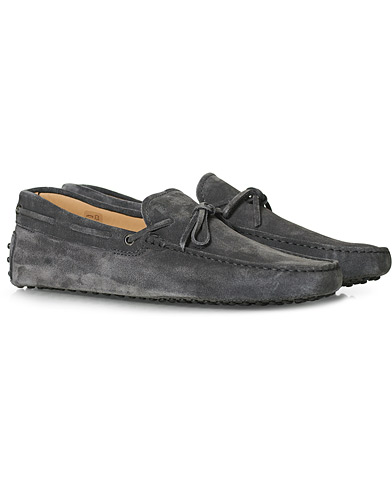 Tod\'s Laccetto Gommino Carshoe Grey Suede