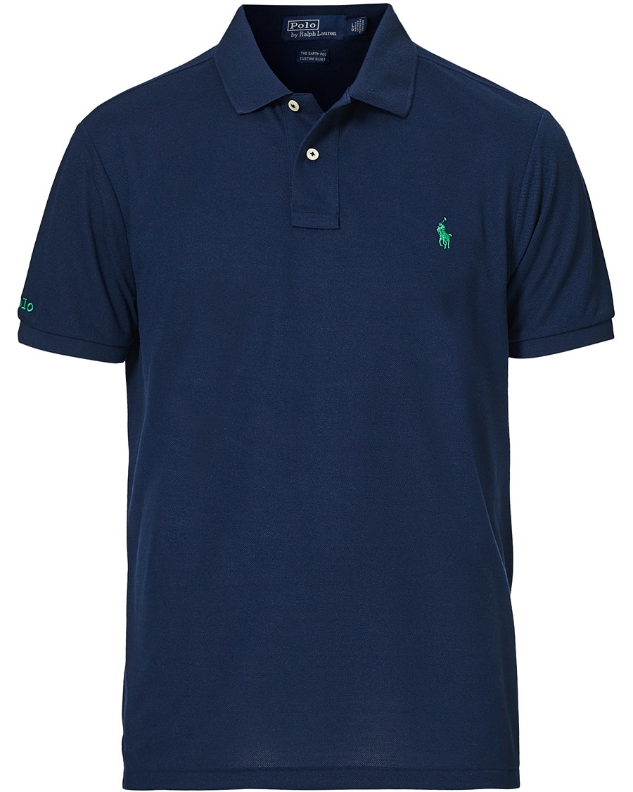 Polo Ralph Lauren Earth Recycled Custom Fit Polo Newport Navy Polo Ralph Lauren Earth Recycled Custom Fit Polo Newport Navy