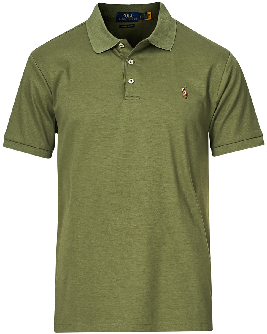 Polo Ralph Lauren Luxury Pima Cotton Polo Army Olive Polo Ralph Lauren Luxury Pima Cotton Polo Army Olive