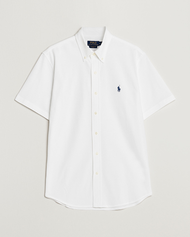 Herre | Pikéskjorter | Polo Ralph Lauren | Featherweight Mesh Short Sleeve Shirt White