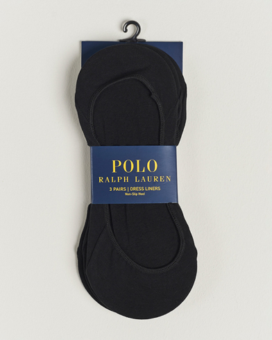 Herre | Ankelsokker | Polo Ralph Lauren | 3-Pack No Show Socks Black