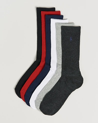 Herre | Wardrobe basics | Polo Ralph Lauren | 6-Pack Cotton Crew Socks Multi