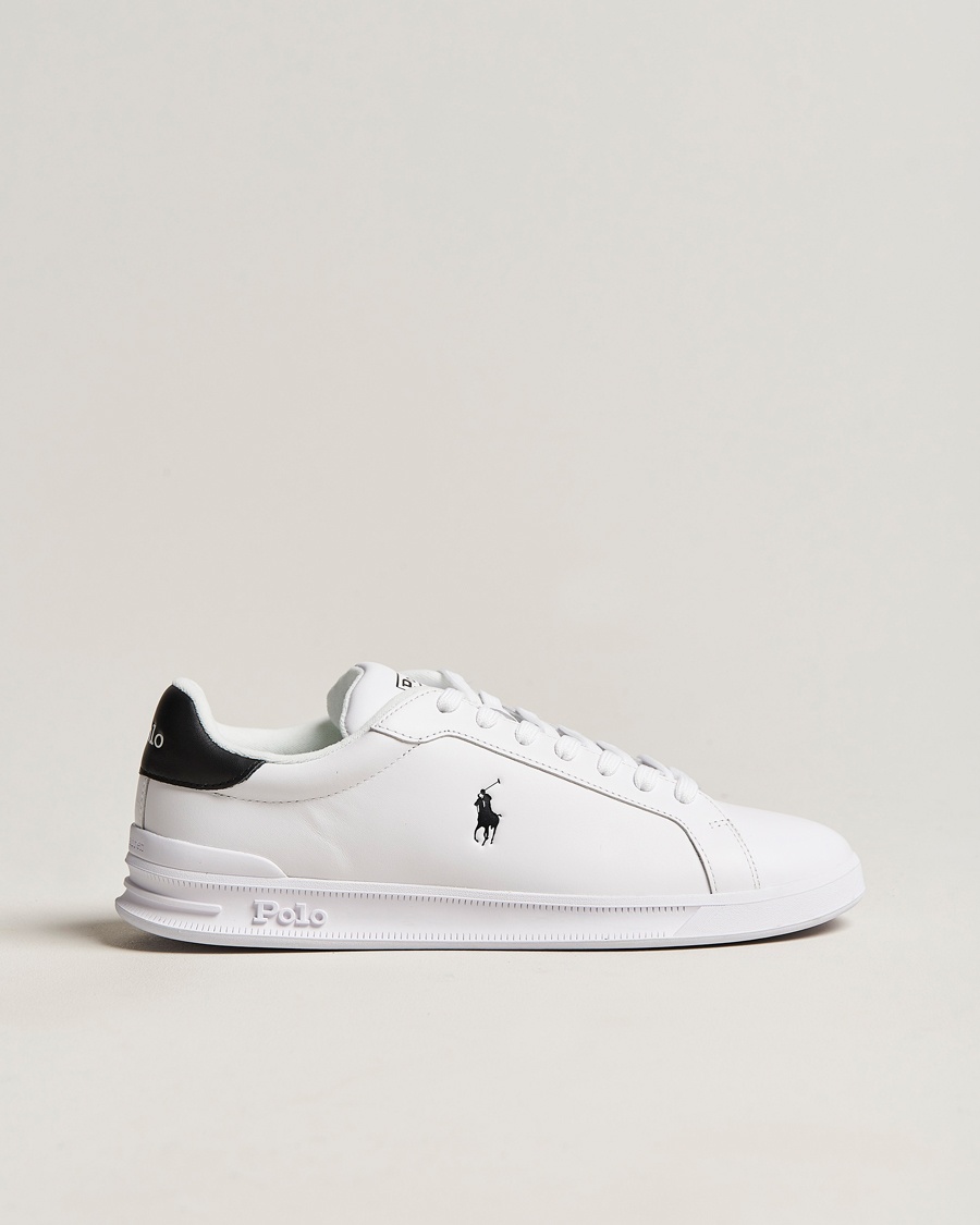 Polo Ralph Lauren Heritage Court Sneaker White/Black – Hvit