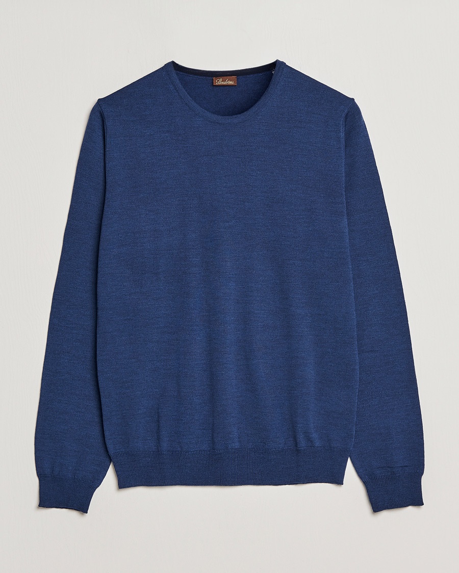 Stenströms Merino Crew Neck Blue – Blå