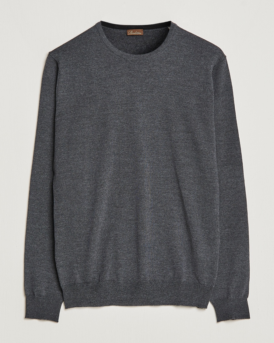 Stenströms Merino Crew Neck Anthracite