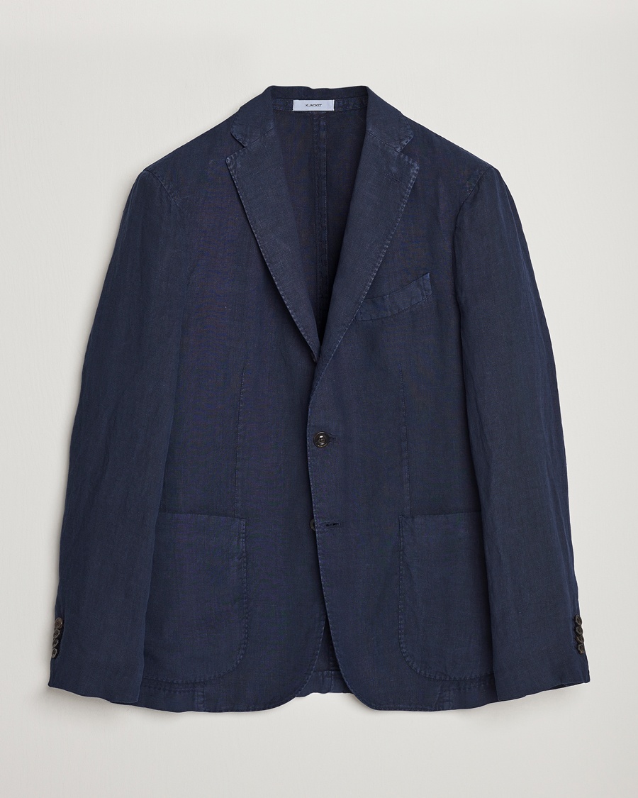 Herre | Gaver | Boglioli | K Jacket Linen Blazer Navy