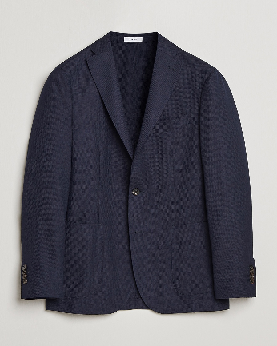 Herre | | Boglioli | K Jacket Wool Hopsack Blazer Navy