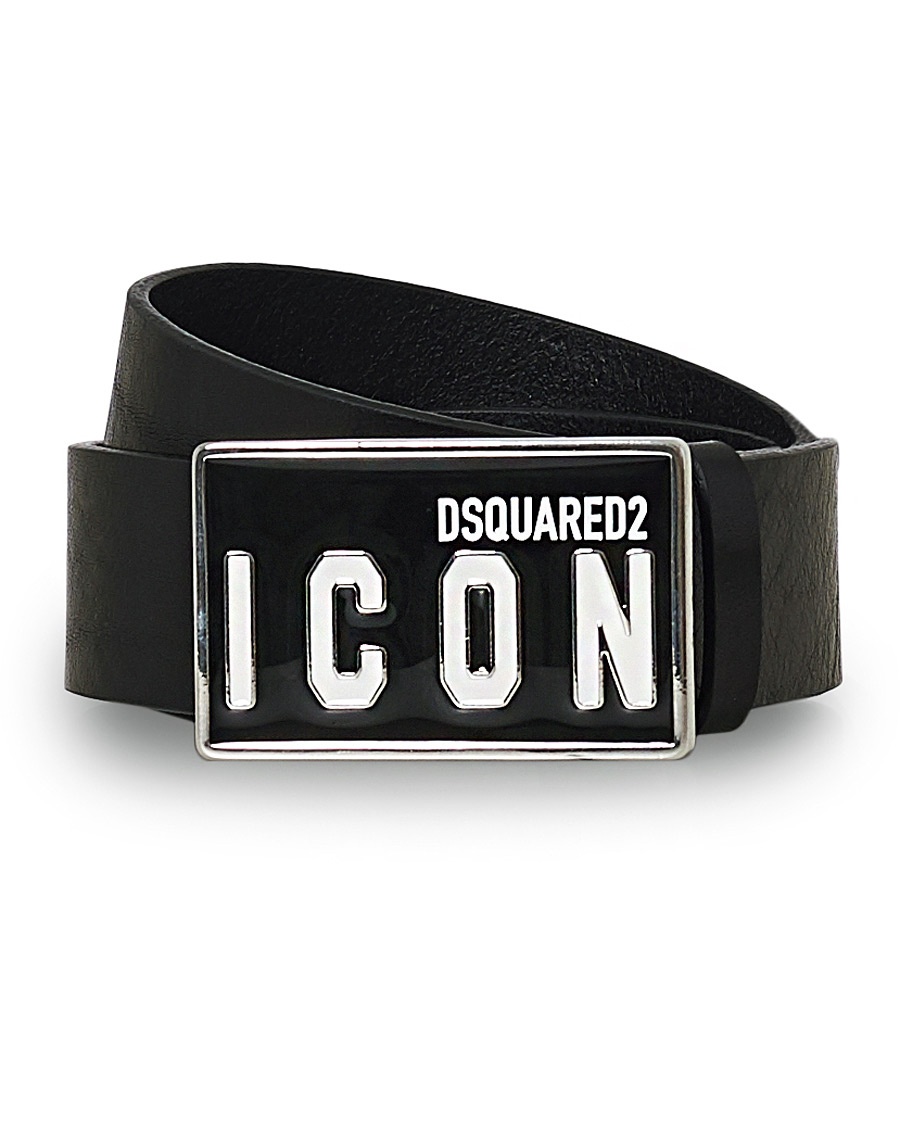 Herre | | Dsquared2 | Icon Plaque Belt Black