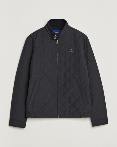 Herre | Preppy Authentic | GANT | The Quilted Windcheater Black