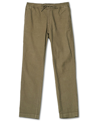 Herre |  | Morris | Winward Linen Drawstring Pants Olive