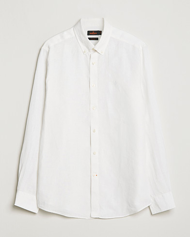 Herre | Plagg i lin | Morris | Douglas Linen Button Down Shirt White