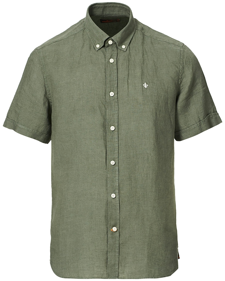 Morris Douglas Linen Short Sleeve Shirt Olive Morris Douglas Linen Short Sleeve Shirt Olive