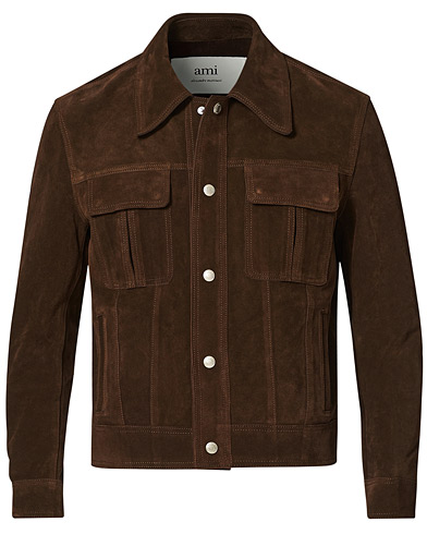  Unlined Leather Jacket Chocolate Suede