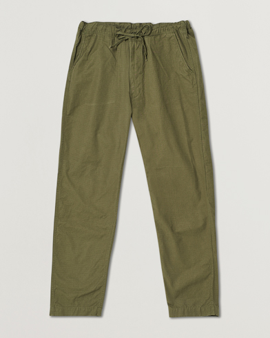 Herre | Drawstringbukser | orSlow | New Yorker Pants Army Green