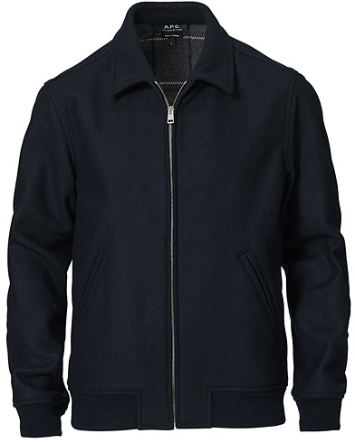 Herre |  | A.P.C. | Wool Bomber jacket Navy