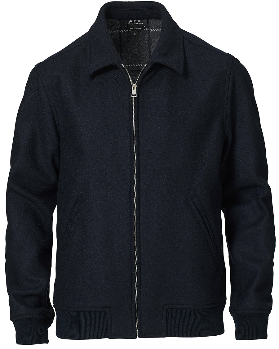 Herre | | A.P.C. | Wool Bomber jacket Navy