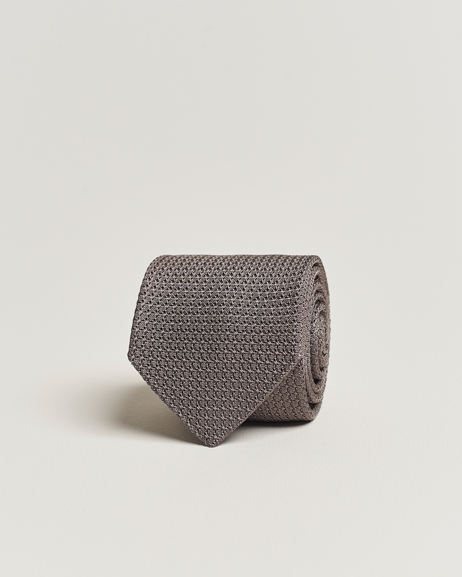Herre | | Amanda Christensen | Silk Grenadine 8 cm Tie Grey